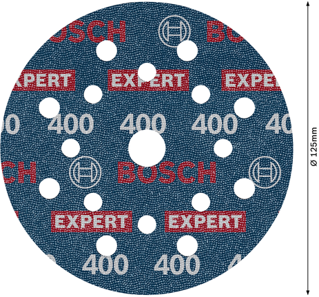 EXPERT O780 포일 샌딩 디스크, 125mm, G400 Bosch EXPERT O780 샌딩 디스크 125mm 그릿 400.