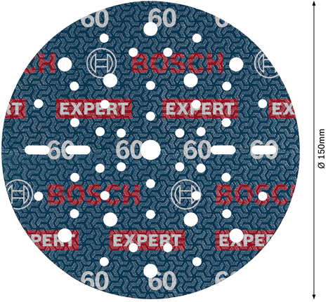 EXPERT O780 포일 샌딩 디스크, 150mm, G60 Bosch EXPERT O780 포일 샌딩 디스크 150mm G60.