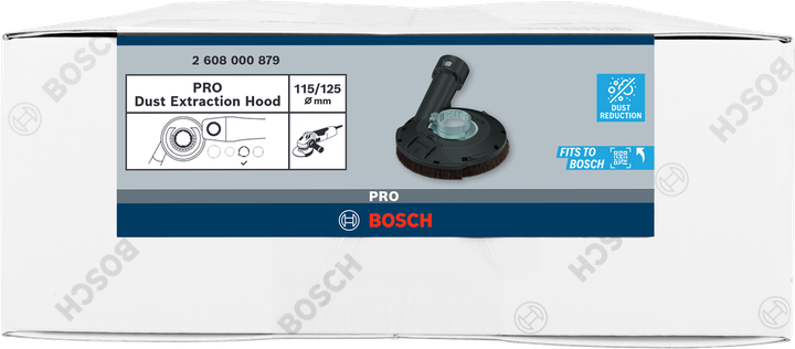 PRO 집진 후드 Bosch PRO 먼지 배출 후드 115/125mm.