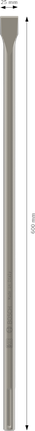 PRO SDS max-4C 플랫 치즐, 25 x 600mm Bosch PRO SDS max-4C 평치즐 25 x 600 mm.
