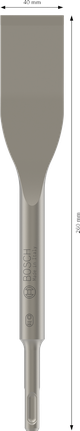 PRO SDS plus-5C 타일 치즐, 40 x 260mm Bosch PRO SDS plus-5C 타일 끌, 40 x 260 mm.
