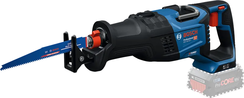 8Ah ProCORE 배터리가 장착된 Bosch GSA 18V-32-2 왕복톱.