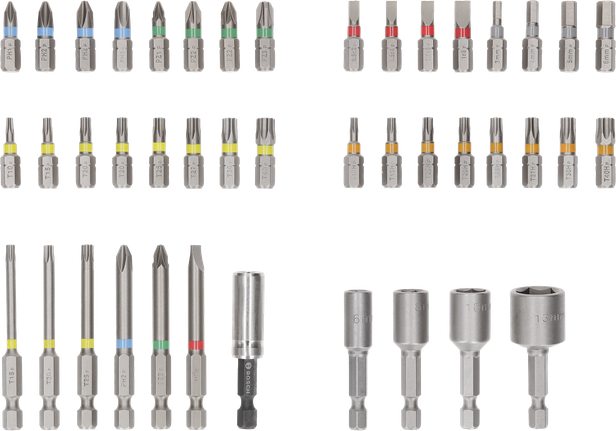 Bosch 엑스트라 하드 스크루드라이버 비트 세트 43개.