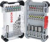 Bosch 35피스 초경 드라이버 및 HSS 드릴 비트 세트.