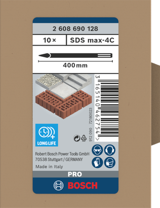 Bosch PRO SDS max-4C 포인트 끌 세트 400mm 10개