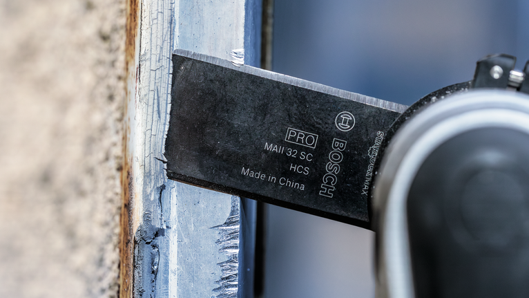 PRO MAII 32 SC 멀티커터 날, 32 x 55mm 칠해진 나무 틀을 자르는 진동 도구 칼날.