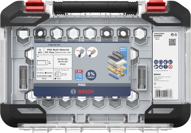 Bosch PRO 멀티 머티리얼 홀쏘 세트 9개.