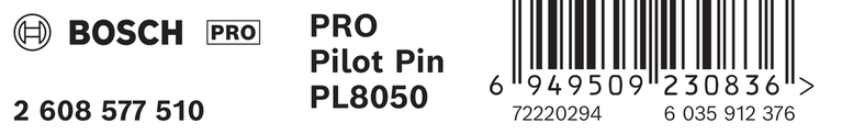 Bosch PRO Pilot Pin PL8050 패키징.