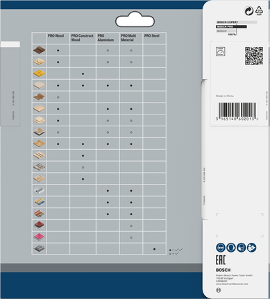 PRO Multi Material 원형 톱날, 184 x 2 x 25.4mm Bosch PRO 멀티 소재 원형 톱날 184 x 2 x 25.4 mm.
