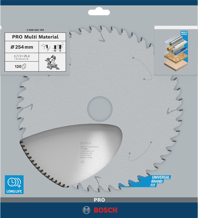 Bosch PRO 멀티 머티리얼 254mm 원형 톱날.