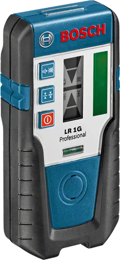 Bosch LR 1G 레이저 수신기, IP65 방진 및 방수 기능.