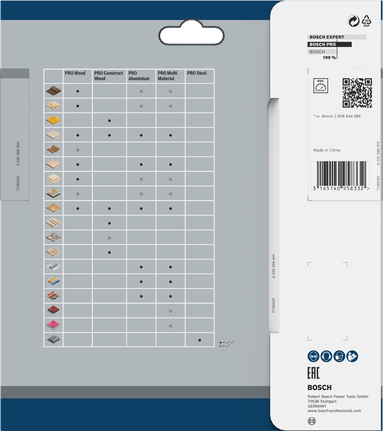 PRO Wood cordless 원형 톱날, 165 x 1.5 x 20mm, T36 Bosch PRO Wood 165×1.5×20mm 원형 톱날.