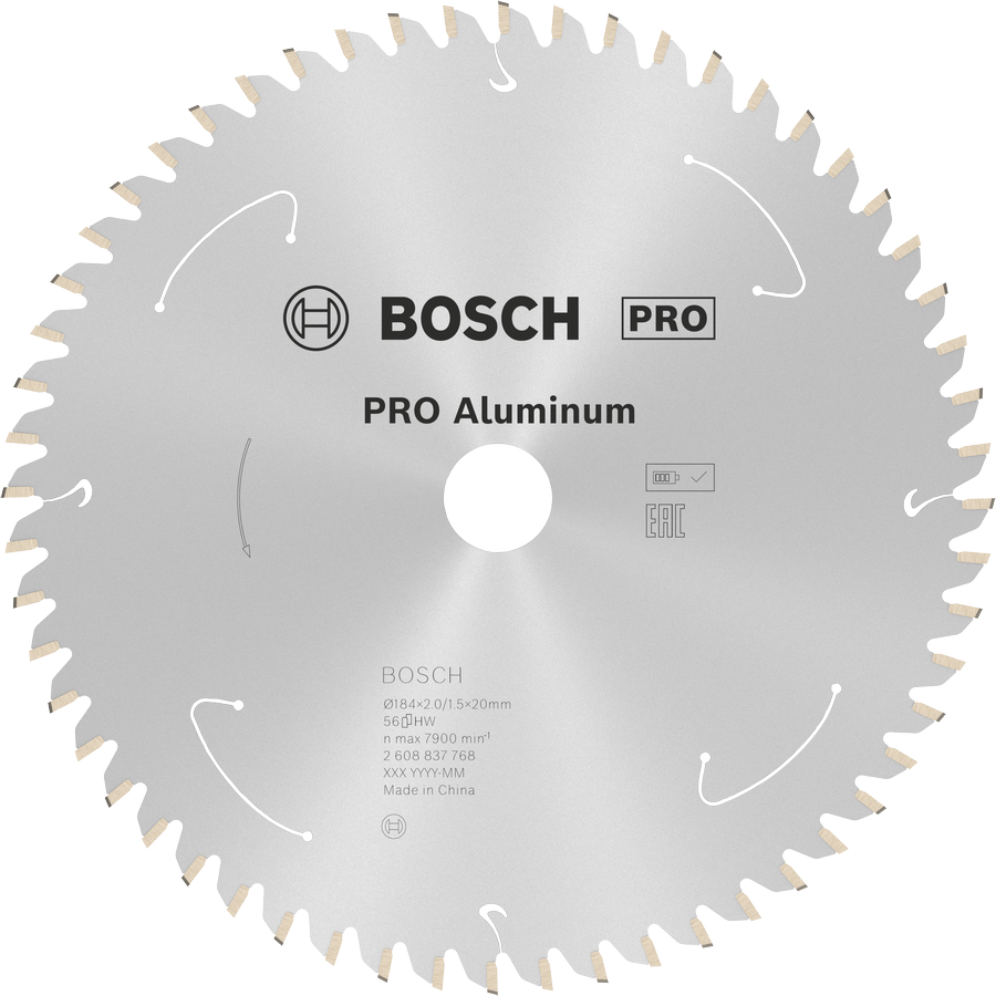 Bosch PRO 알루미늄 무선 원형 톱날 184mm.
