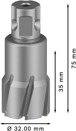 PRO Metal TCT 브로치 커터, 32 x 35 x 75mm Bosch PRO 메탈 TCT 링 커터 32x35x75mm.