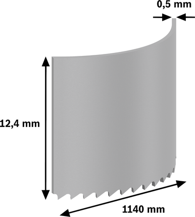 Bosch PRO CB4424 밴드톱 블레이드 1140mm, 24 TPI.