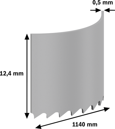 PRO CB4414 Band 톱날, 1140mm, 2개 Bosch PRO CB4414 밴드톱 블레이드, 길이 1140mm.