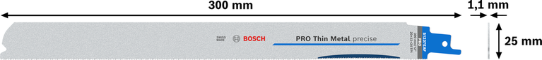 Bosch PRO Thin Metal 정밀 S1237EAF 블레이드, 300mm.