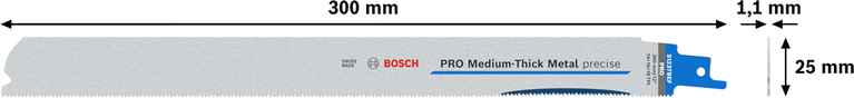 Bosch PRO 중간 두께 금속 정밀 S1237BEF 블레이드 300mm.