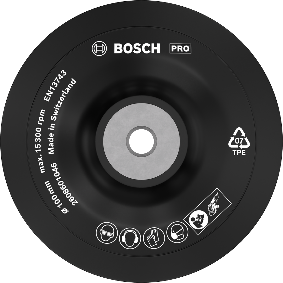 각도 그라인더용 Bosch PRO 백킹 패드 소프트 100mm.