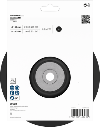 Bosch PRO 백킹 패드 소프트 180mm.