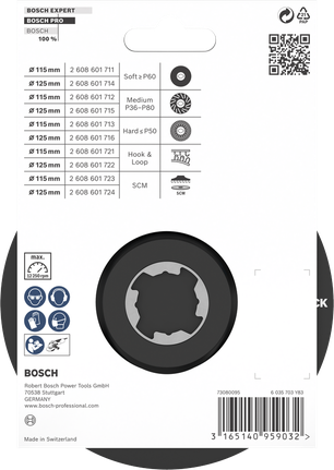 Bosch PRO 백킹 패드 125mm SCM.