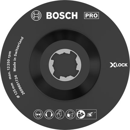 X-LOCK 그라인더용 Bosch PRO 백킹 패드 125mm SCM.