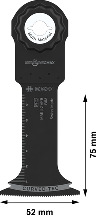 Bosch PRO MAII 52 APB 멀티툴 블레이드, 52 x 75 mm.