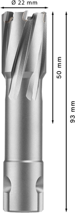 PRO Metal TCT 브로치 커터, 22 x 50 x 93mm Bosch PRO 메탈 TCT 링 커터 22 x 50 x 93 mm.