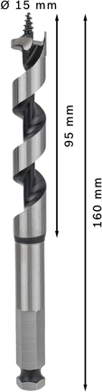 PRO Wood 어거비트, 15 x 95 x 160 mm PRO Wood 어거비트, 15 x 95 x 160 mm