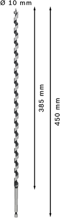 PRO Wood 어거비트, 10 x 385 x 450 mm PRO Wood 어거비트, 10 x 385 x 450 mm