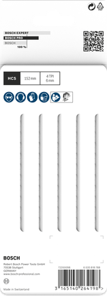 Bosch PRO Wood 정밀 T344DP 톱날 152mm 5개.