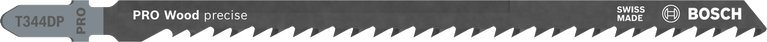깔끔한 절단을 위한 Bosch PRO Wood Precise T344DP 톱날.