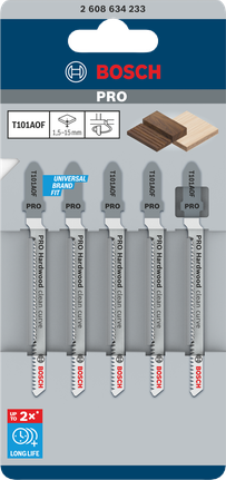 Bosch PRO 하드우드 클린 커브 톱날 83mm 5개.