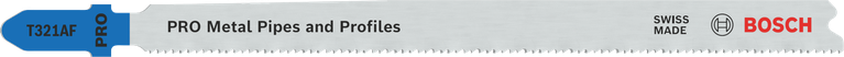 PRO Metal Pipes and Profiles T321AF 직쏘날, 132mm, 5개 금속 파이프와 프로파일용 Bosch T321AF 톱날.