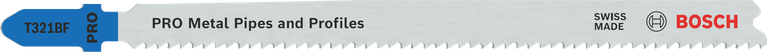 Bosch T321BF 금속 파이프용 톱날, 물결 모양 이빨.