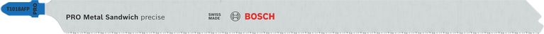 Bosch PRO 메탈 샌드위치 T1018AFP 퍼즐 톱날, 물결 모양 세트.