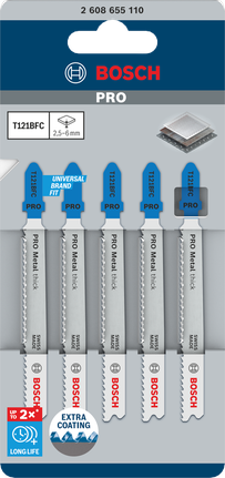 Bosch PRO 메탈 T121BFC 두꺼운 톱날 92mm 5개.