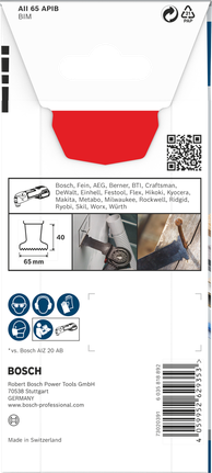 Bosch PRO AII 65 APIB 멀티툴 블레이드 65×40mm.