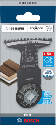 Bosch PRO AII 65 BSPIB 멀티툴 블레이드 65×40mm.