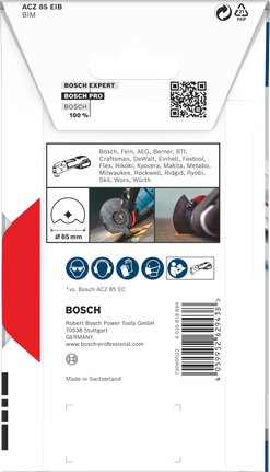 Bosch PRO ACZ 85 EIB 멀티툴 블레이드 85mm.