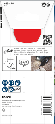 PRO ASZ 32 SC 멀티커터 날, 24 x 11mm Bosch PRO ASZ 32 SC 멀티툴 블레이드 24×11mm.