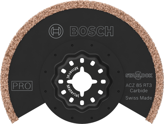 PRO ACZ 85 RT3 멀티커터 날, 85 x 2.5mm Bosch PRO ACZ 85 RT3 멀티툴 카바이드 블레이드, 85mm.