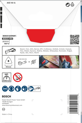 PRO AVZ 93 G 멀티커터 액세서리, 93mm Bosch PRO AVZ 93 G 93mm 멀티툴 액세서리.