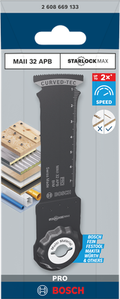 Bosch MAII 32 APB 멀티툴 블레이드 32×80mm.