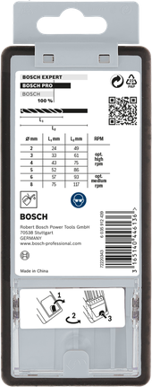 Bosch PRO 메탈 HSS-G 드릴 비트 세트 6개.