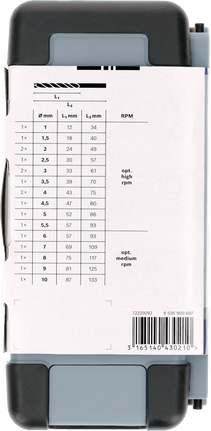 Bosch PRO 메탈 HSS-G 트위스트 드릴 비트 세트 18개.