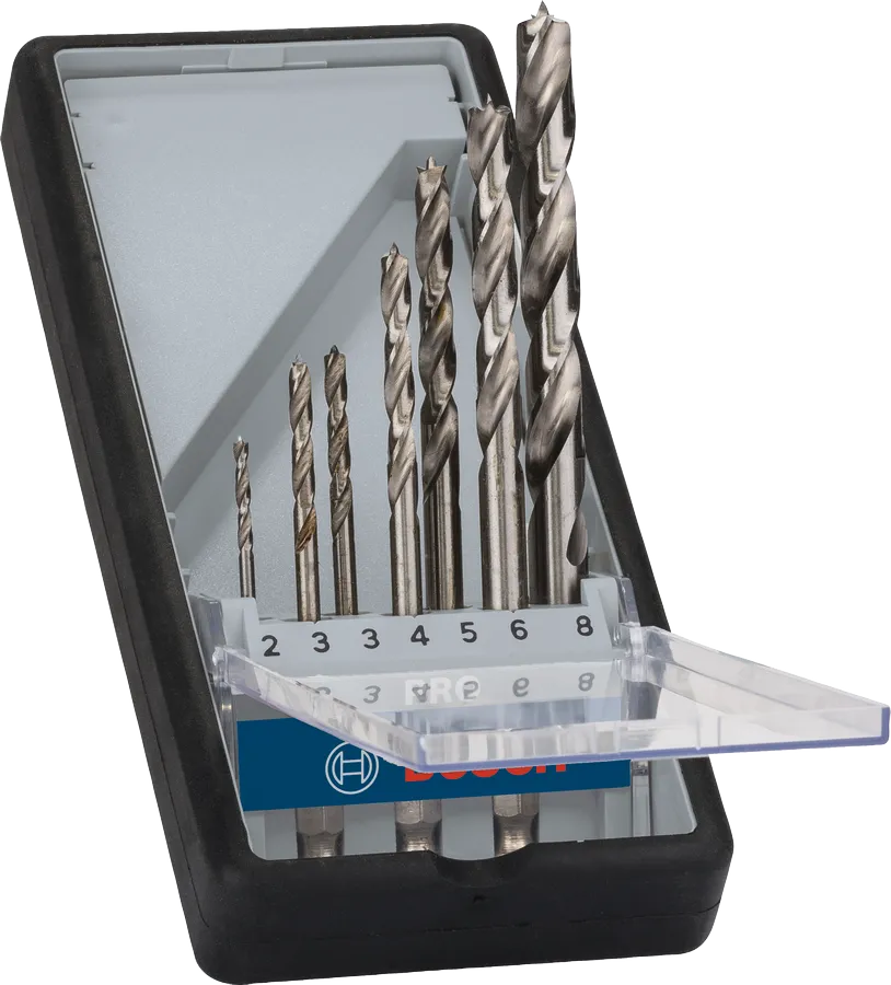 Bosch PRO 우드 HSS 브래드 포인트 드릴 비트 세트 7개.