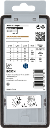 Bosch PRO HSS-Co 트위스트 드릴 비트 세트 6개.