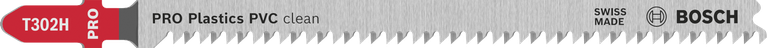 Bosch PRO Plastics PVC 클린 T302H 톱날, 연마된 이빨 포함.