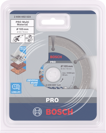 Bosch PRO 다중 소재 다이아몬드 디스크 105×20/16mm.
